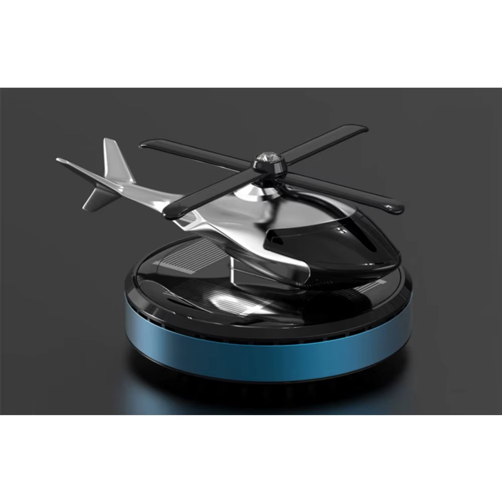 Solar Rotating Helicopter Car Air Freshener – Aromatherapy Perfume Diffuser