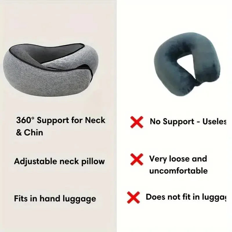 Travel Neck Pillow -Memory Foam