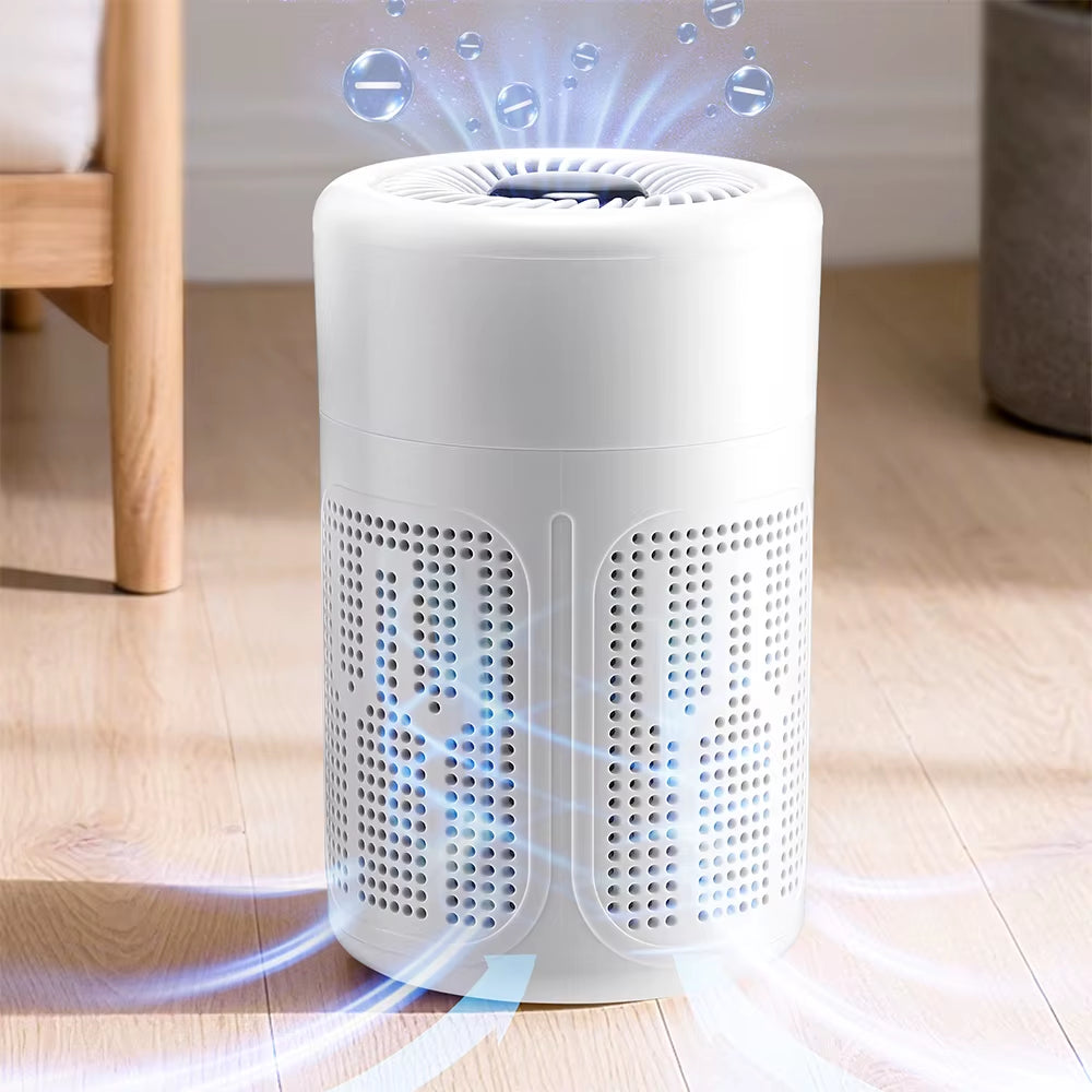 Mini Desktop Air Purifier Portable Air Purifier Household Air Cleaner with HEPA Filter Air Freshener Odor Remover Air Cleaner
