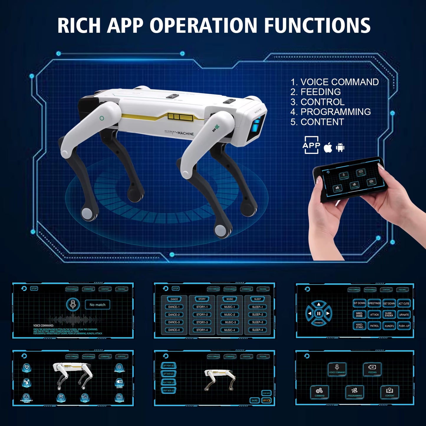 Intelligent AI Robot Dog