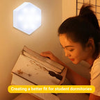 3/6Pcs Touch Control Hexagonal LED Wall Light,Honeycomb Lights, Touch Sensitive Wall Lights, Night Lights, Honeycomb Lights