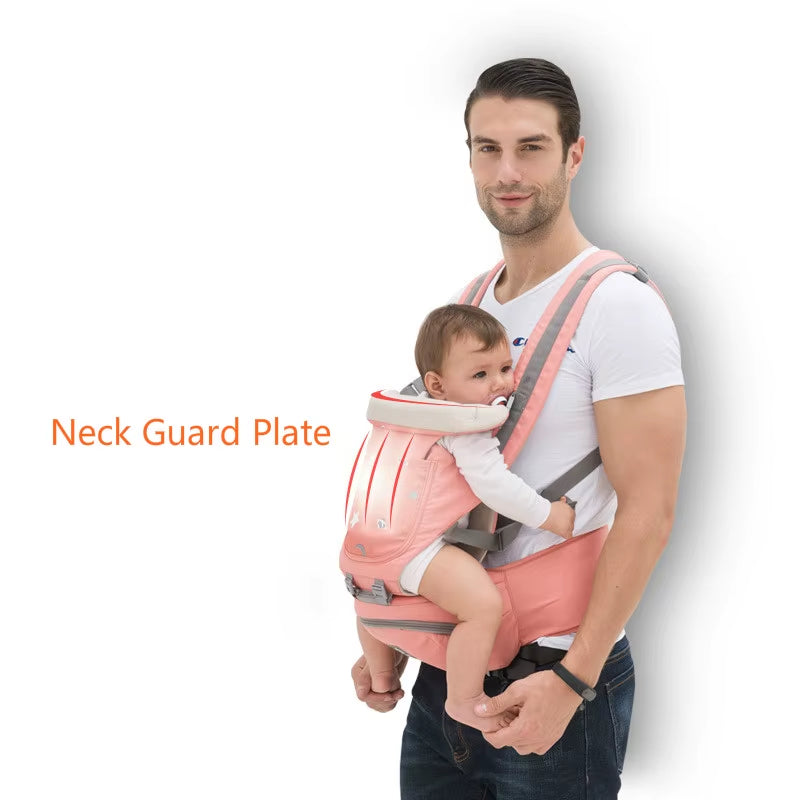 Ergonomic Baby Carrier – Infant Hipseat & Kangaroo Front-Facing Baby Holder, Breathable Waist Carrier for 0–36 Months