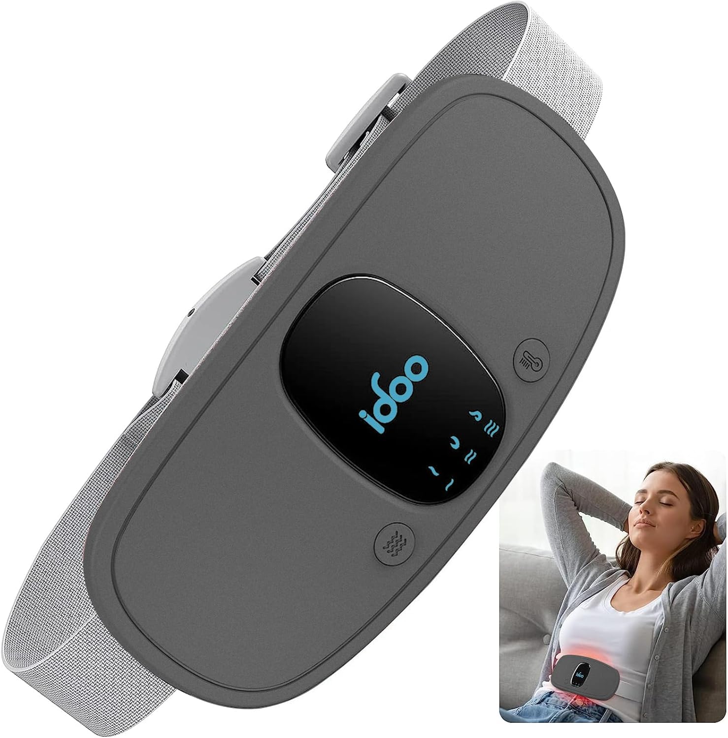 Heating Pad for Period Cramps, FSA Eligible Items, Christmas Gifts for Women Girls, Portable Heating Pad, Cordless Back Belly Heat Pad for Menstrual Cramps Relief, Period Heating Belt, Pink