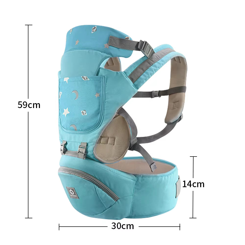 Ergonomic Baby Carrier – Infant Hipseat & Kangaroo Front-Facing Baby Holder, Breathable Waist Carrier for 0–36 Months