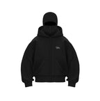 Double-Hood Balaclava Hoodie – Unisex Zip-Up Sweatshirt