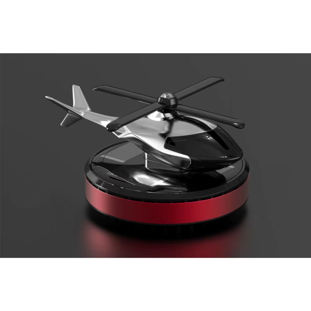 Solar Rotating Helicopter Car Air Freshener – Aromatherapy Perfume Diffuser