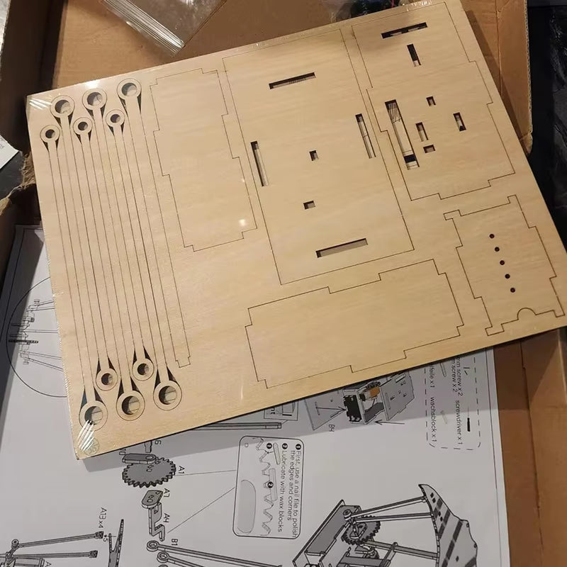 Wooden Electric Manta Ray Automaton- Hand Crafted