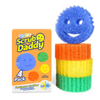 Scrub Daddy Colors (4Ct Pack) - Multicolor Sponges - Home Care Supplies