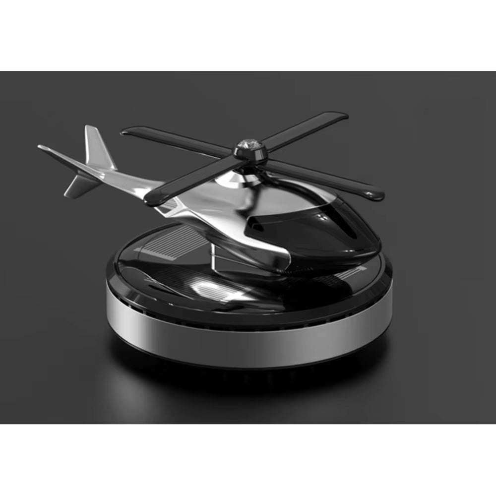 Solar Rotating Helicopter Car Air Freshener – Aromatherapy Perfume Diffuser
