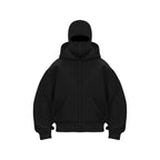 Double-Hood Balaclava Hoodie – Unisex Zip-Up Sweatshirt